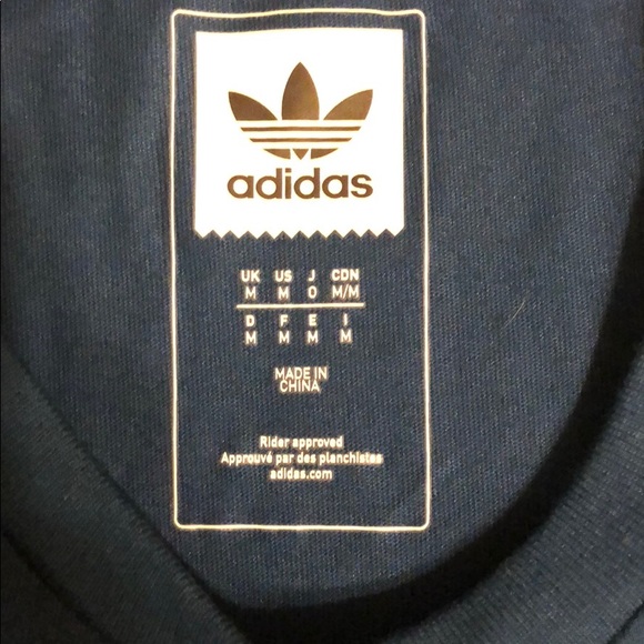 Adidas Logo Blue “skateboarding” T-shirt - Picture 4 of 4